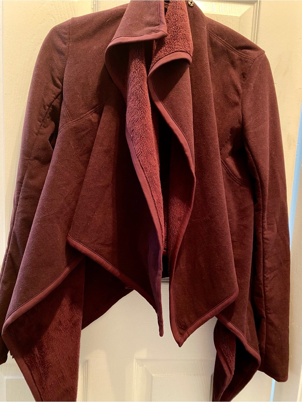 lululemon athletica Draped Open-Front Jacket - Wine